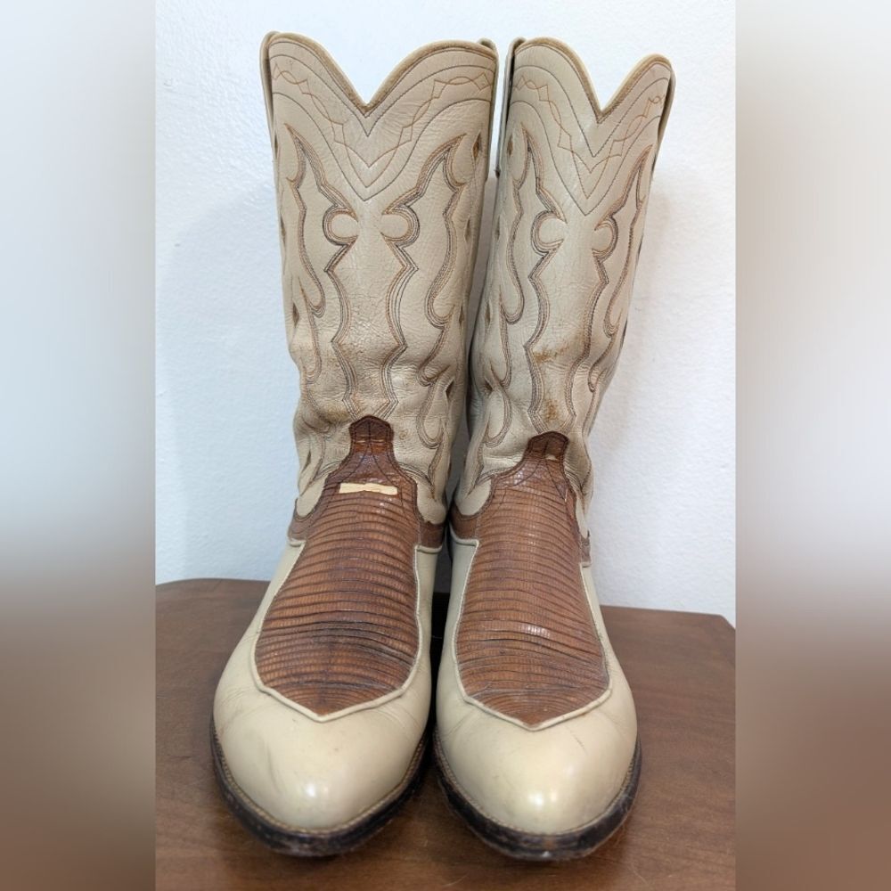 VTG Dan Post Western Countryside Country Prairiecore Equestrian Cowboy Boots 10